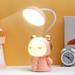 Hiroekza Led Lights Kids Desk Lamp Dimming Rechargeable Desk Lamp For Kids With Exclusive Look Cute Night Light For Kids Bedroom Eye-Caring LED Portable Reading Lamp For Child