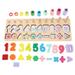 Multi-Functional Teaching Aids 1 Set Early Education Puzzle Matching Building Block Toy Shapes Learning Toy