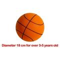 Diameter 18/24cm Bouncing Mute Ball High Density Foam Mute Basketball Soft Elastic Silent Basketball Children Sports Toy 18cm