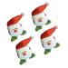 Christmas Chair Leg Cover Table Covers Plush Santa for Party Decor Supplies 4 Pcs