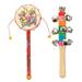 Rhythm Percussion Handbells 2Pcs Kids Hand Bell Toy Creative Infant Rattle Drum Toys Educational Plaything