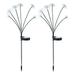 Hiroekza Solar Lights Solar Garden Lights - 6 Head Floral Sway Light Solar Light Solar Sway Lights Sway With The Wind Solar Outdoor Lights Solar Garden Decorative Lights Patio Ya