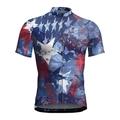 YiHWEI Men Shirt Jacket Purple 2024 Summer Mens Leisure Sports Cycling Clothes Fashion 3D Independence Day Short Sleeved Men XXXL Rose Gold