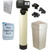 AFWFilters 1 Cubic Foot 32k Whole Home Water Softener with High Capacity Resin 3/4 Plastic MNPT Connection and Almond Tanks