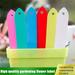 Huayishang Garden Stakes Clearance 100Pc Plant Pot Markers Garden Nursery Plastic Stake Tags Labels Garden Decor Yellow