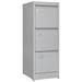 3 Drawer File Cabinet with Lock Metal Vertical File Cabinet Office Home Narrow File Cabinet for A4 Legal/Letter Size Assembly Required (Grey 3 Drawers-Vertical)