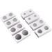 400 Pcs Coin Wrapper Anti Scratch Currency Paper Clip Window White