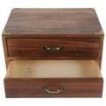 Desk Organizer with Drawers Wooden Storage Box Desktop Storage Home Storage Drawer Box (Two Drawers)