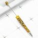 Kisor 10pcs / bag Ballpoint Pen Smooth Writing DIY Beadable Pen Writing Supplies for Children Printed 18 Yellow Y09I6I9G
