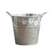 Labakihah Pots Dried Flower Flower Vase Flower Bucket Flower Flower Arrangement Balcony Flower Pot Iron Bucket Retro Old Wrought Iron Hanging Bucket 1Pc