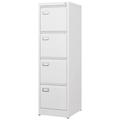 TiaGOC 4 Drawer File Cabinet with Lock Metal Vertical File Storage Cabinet Office Home Steel Vertical File Cabinet for A4 Legal/Letter Size Narrow File Cabinet Locked Assembly Required