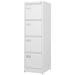 TiaGOC 4 Drawer File Cabinet with Lock Metal Vertical File Storage Cabinet Office Home Steel Vertical File Cabinet for A4 Legal/Letter Size Narrow File Cabinet Locked Assembly Required