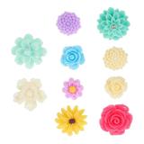 10 Pcs Chrysanthemum Fridge Magnet Home Magnetic Whiteboard Magnets Refrigerator Decorate Resin