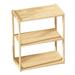 CUTICATE Wood Storage Rack Desk Bookshelf Seasoning Rack Desktop Organizer Tabletop Display Shelf for Men Dresser Top Bedroom Bathroom 3 Layer