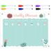 Refrigerator Dry Erase Boards Magnetic Board for Walls Daily Planner Magnetic Board Weekly Plan Message Board Message Board Magnetic Acrylic