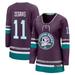 Women's Fanatics Branded Trevor Zegras Purple Anaheim Ducks Alternate Premier Breakaway Player Jersey