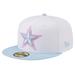 Men's New Era White/Light Blue Dallas Cowboys 2-Tone Color Pack 59FIFTY Fitted Hat