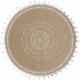 Heytea - Napperon Rond Tiss¨ ¨¤ Franges De Jute 38 Cm Tapis De Table Imprim¨ Naturel Tapis De Table