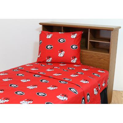 Georgia Bulldogs Dark Bed Sheets