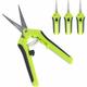 3 High Precision Bonsai Gardening Pruning Shears Hand Gardening Scissors with Stainless Steel Blades for Flowers and Plants Groofoo