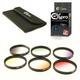 Ex-Pro 58mm Graduated Colour Filter Set 6 Piece Filter Kit with Case