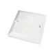 CAT6 RJ45 Face Plate Wall Socket Ethernet Single Gang 1 Port with Keystones