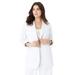 Plus Size Women's Linen Blazer by Roaman's in White (Size 30 W)