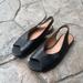 Madewell Shoes | Madewell Black Open Toe Sling Back Sandal Size 6 | Color: Black | Size: 6