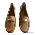 Coach Shoes | Coach Beige Gold Frederics Driving Shoes Loafers 10 | Color: Gold/Tan | Size: 10