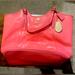 Coach Bags | Coach Extra Large Tote. Coral Leather. Like New | Color: Pink | Size: Os