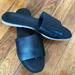 Madewell Shoes | Madewell Shoes Madewell The Boardwalk Post Slide Sandal Size 8 | Color: Black | Size: 8