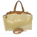 Louis Vuitton Bags | Louis Vuitton Monogram Vernis Blair Mm Hand Bag 2way Beige M91755 Lv Auth Bs8346 | Color: Cream | Size: Os