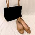 Kate Spade Shoes | Kate Spade Tan Patent Leather Ballet Flats | Color: Brown/Tan | Size: 8
