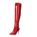 Jessica Simpson Shoes | Jessica Simpson Women's Abrine Over The Knee Boots Red Size 7 1/2 | Color: Red | Size: 7.5