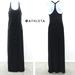 Athleta Dresses | - Athleta Maxi Full Length T-Back Tie Waist Dress Black Xs | Color: Black | Size: Xs