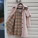 Burberry Jackets & Coats | Burberry Check Lined Trench Coat With Capelet And Hood | Color: Pink | Size: Xs