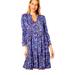 Lilly Pulitzer Dresses | Lilly Pulitzer Alaina Dress 100% Cotton Purple Berry Colony Conga Size L | Color: Blue/Purple | Size: L