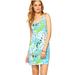 Lilly Pulitzer Dresses | Lilly Pulitzer Cotton Tank Dress Blue Green Coral Let’s Cha Cha Print Xl | Color: Blue/Green | Size: Xl