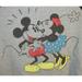 Disney Tops | Disney Womens Gray & Black Mickey & Minnie Mouse Pullover Sweatshirt Top Size Xs | Color: Black/Gray | Size: Xs
