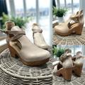 Free People Shoes | Free People Cedar Clog Shoes Size 8 | Color: Tan | Size: 8