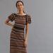 Anthropologie Dresses | Anthropologie Cecilia Prado Zig-Zag Maxi Dress | Color: Black/Gold | Size: L
