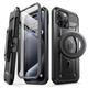 SUPCASE Unicorn Beetle Pro Mag Case for iPhone 15 Pro Max 6.7", Compatible with MagSafe Full Body Rugged Case with Built-in Screen Protector & Kickstand & Belt-Clip (New Black)