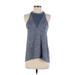 Athleta Active Tank Top: Blue Activewear - Women's Size 2X-Small