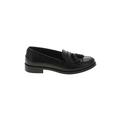 Tod's Flats: Loafers Chunky Heel Casual Black Print Shoes - Women's Size 38 - Almond Toe