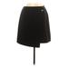 Ann Taylor LOFT Casual A-Line Skirt Knee Length: Black Solid Bottoms - Women's Size 10