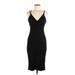 Leith Casual Dress - Party V-Neck Sleeveless: Black Print Dresses - Women's Size Medium