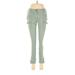 Ann Taylor LOFT Cargo Pants - Mid/Reg Rise: Green Bottoms - Women's Size 4 Petite