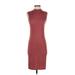 Forever 21 Casual Dress - Sheath: Burgundy Solid Dresses - Women's Size Small