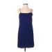 Ann Taylor LOFT Casual Dress - Mini: Blue Solid Dresses - Women's Size 4