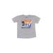 MTV Short Sleeve T-Shirt: Silver Print Tops - Kids Boy's Size 8